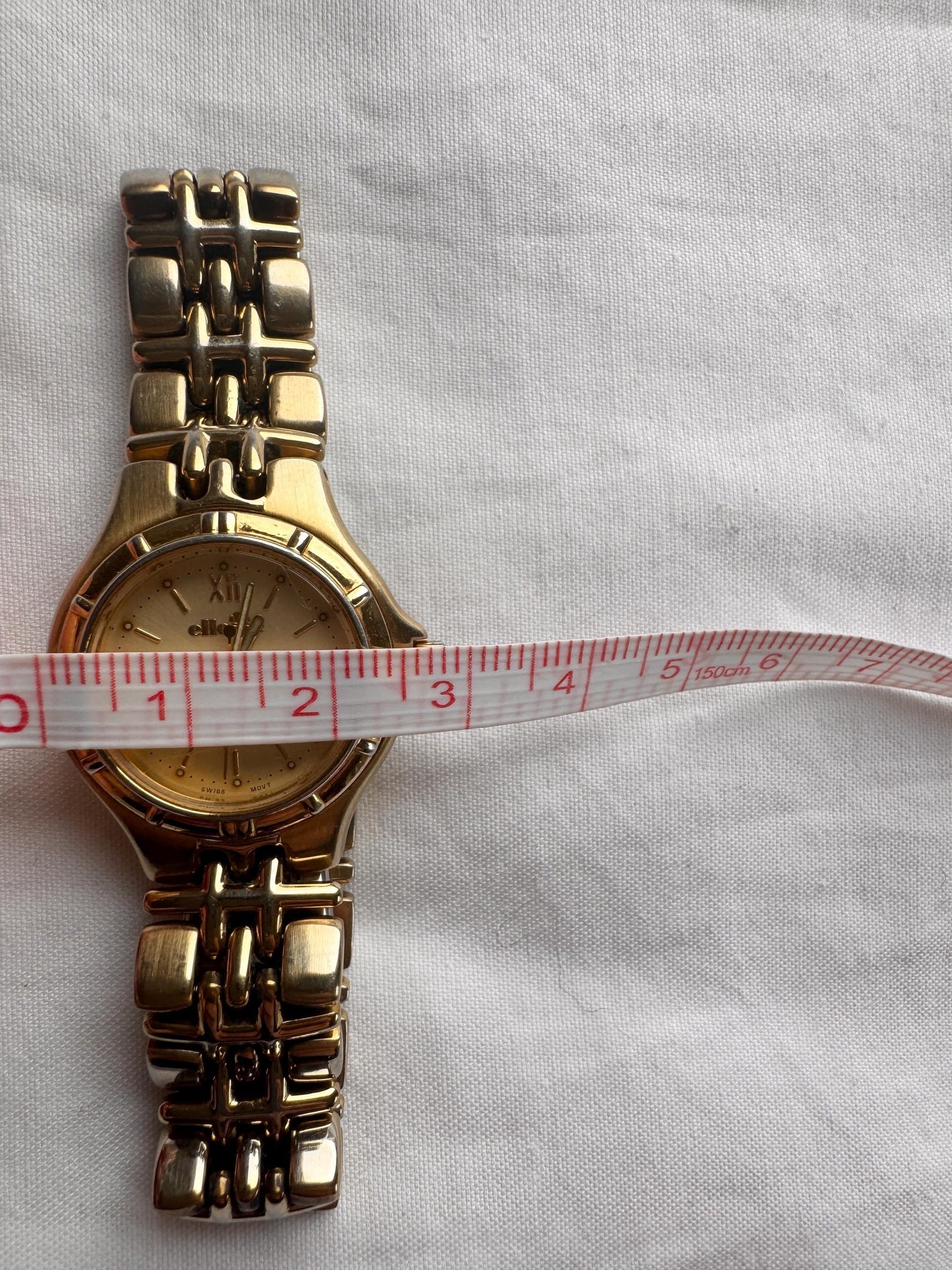 Vintage Ellesse Watch; Gold Tone Ladies Watch