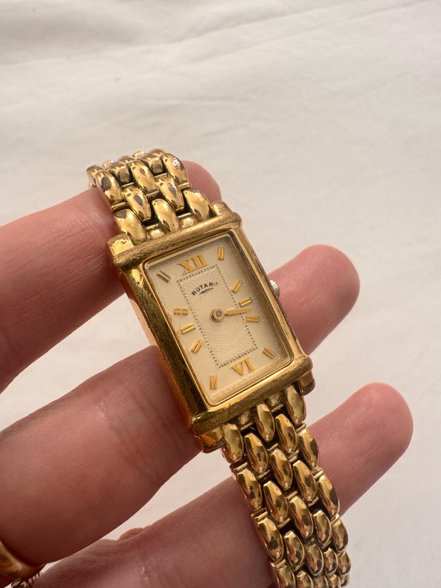 Vintage Roman Numeral Watch; 90s Rotary Watch