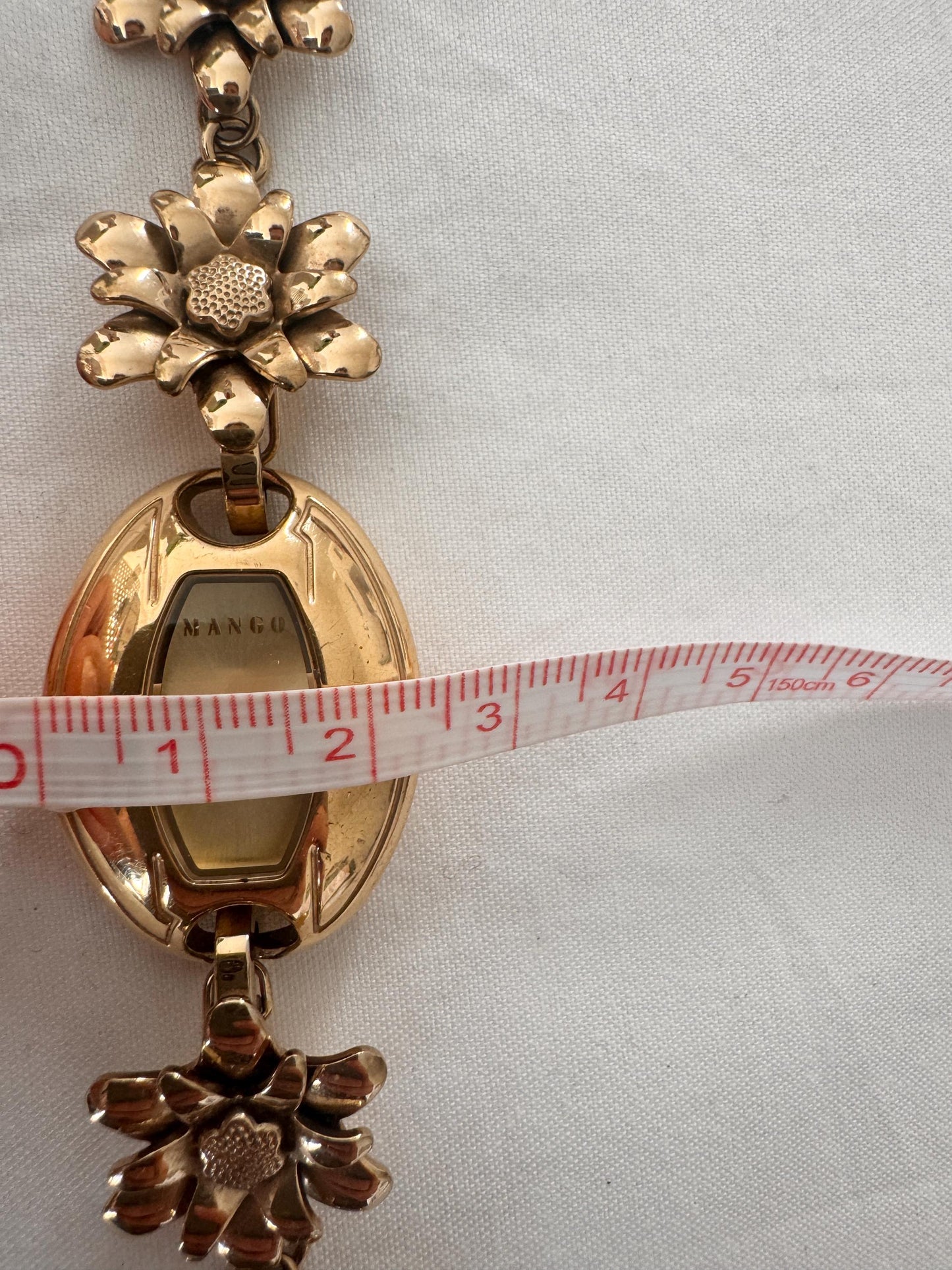 Vintage Flower Charm Watch; Y2K Mango Watch