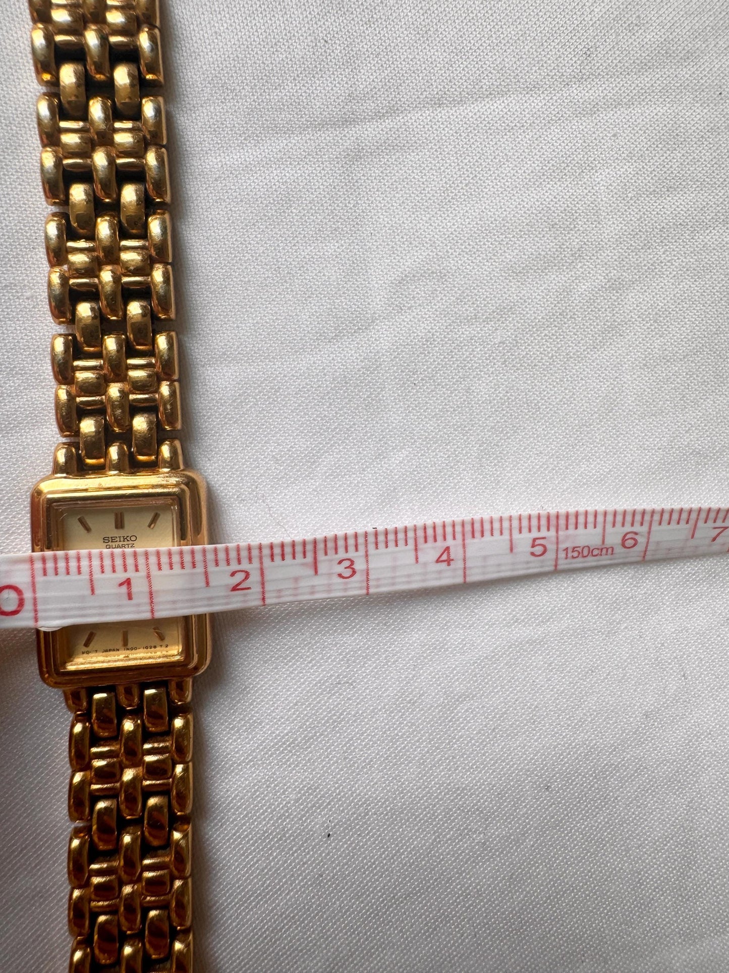 Vintage Seiko Watch; Gold Look Wristwatch