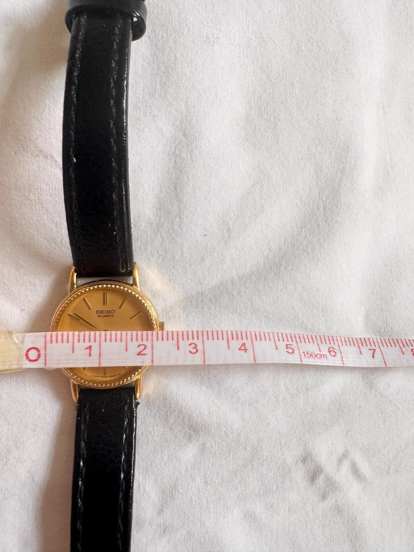 Vintage Leather Watch; Seiko Watch