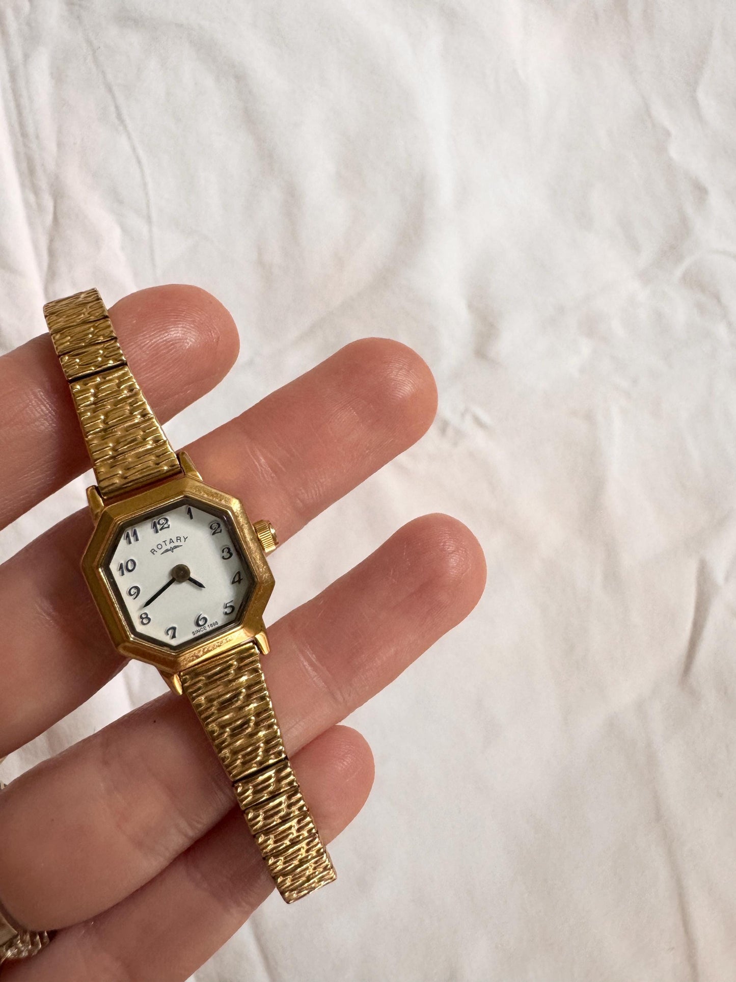 Dainty Vintage Watch; Hexagon Watch Rotary