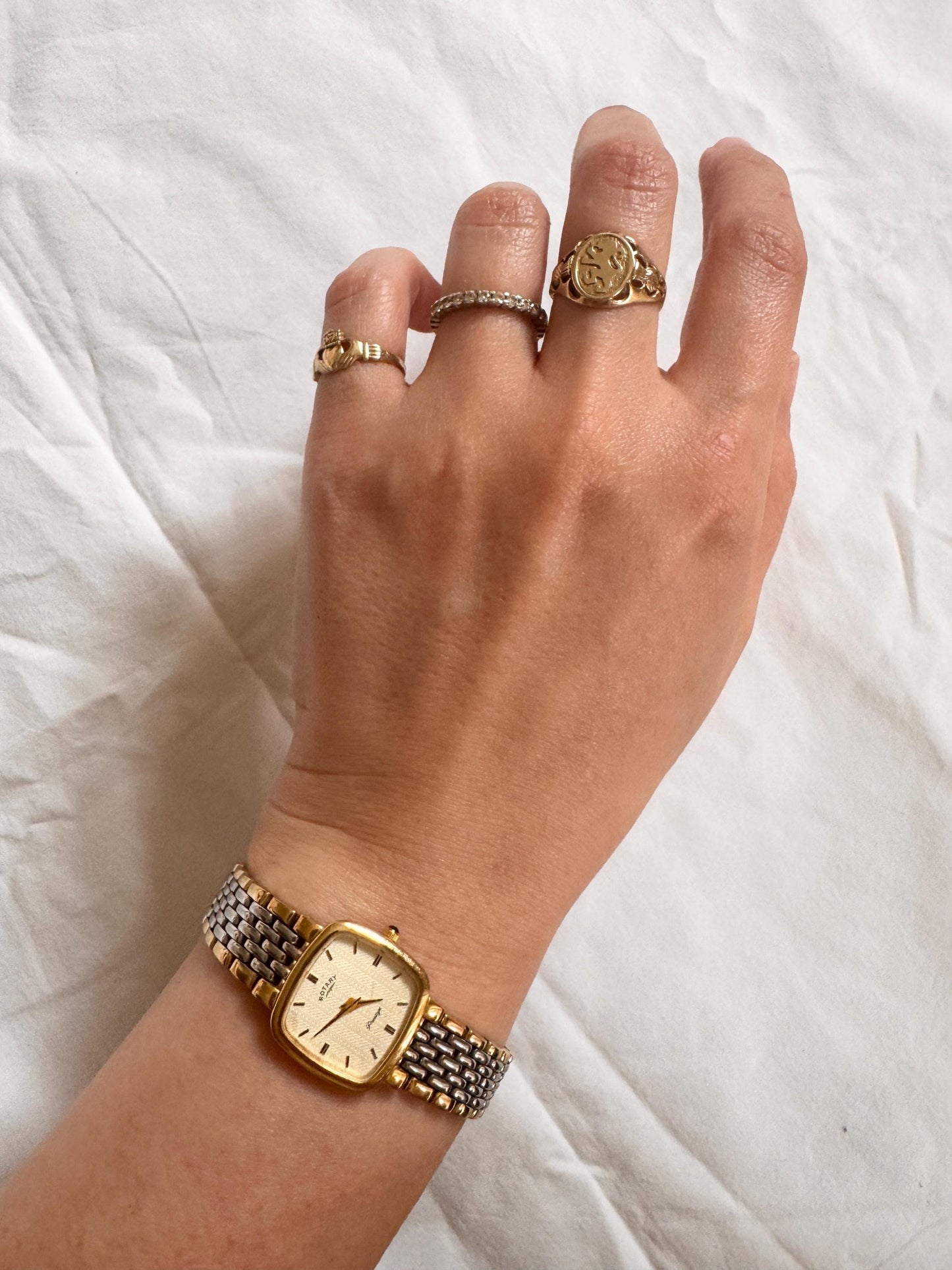 Vintage Classy Square Watch; 90s Rotary Watch