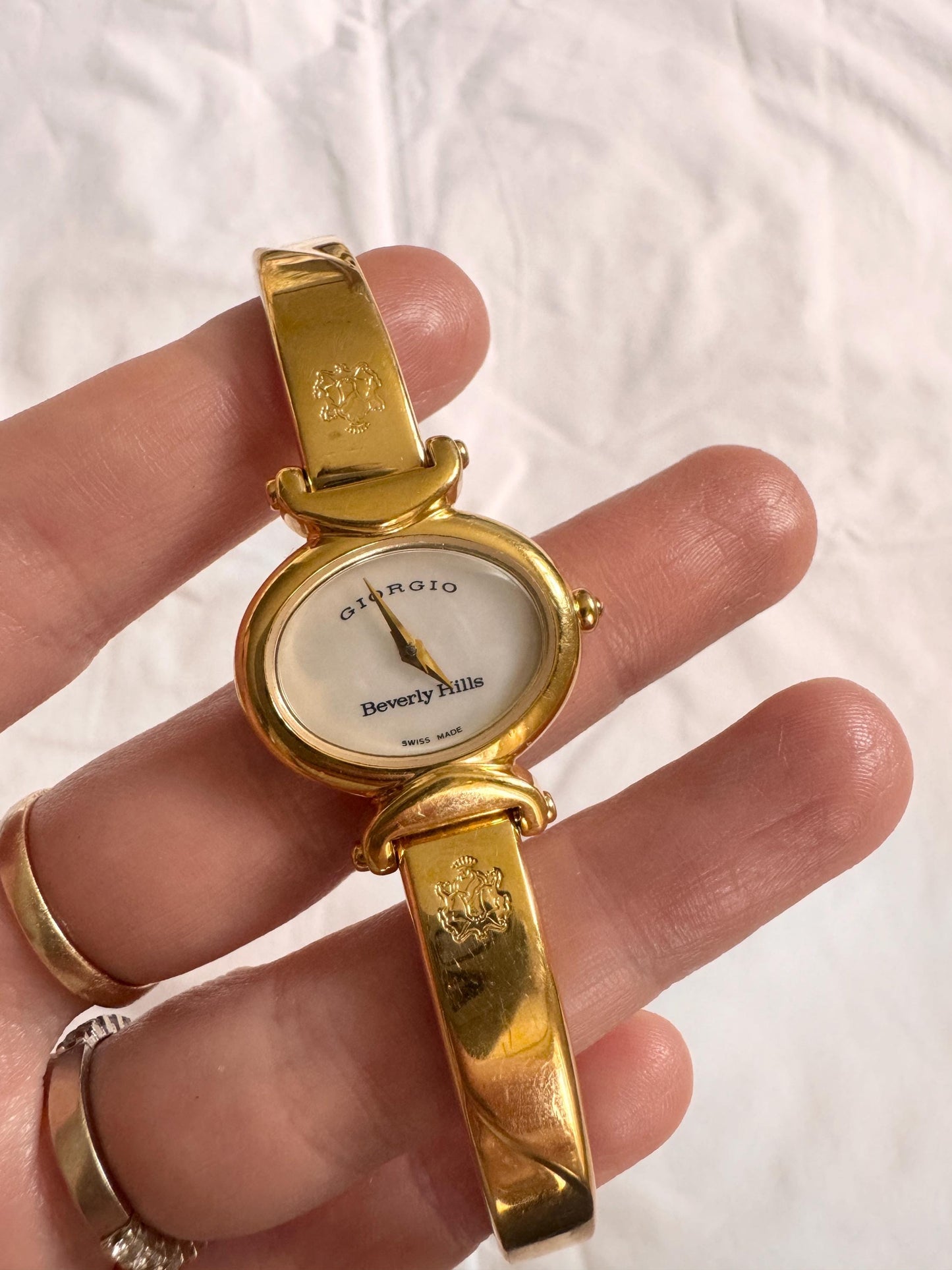Swiss Made Bracelet Watch; Vintage Oval Watch