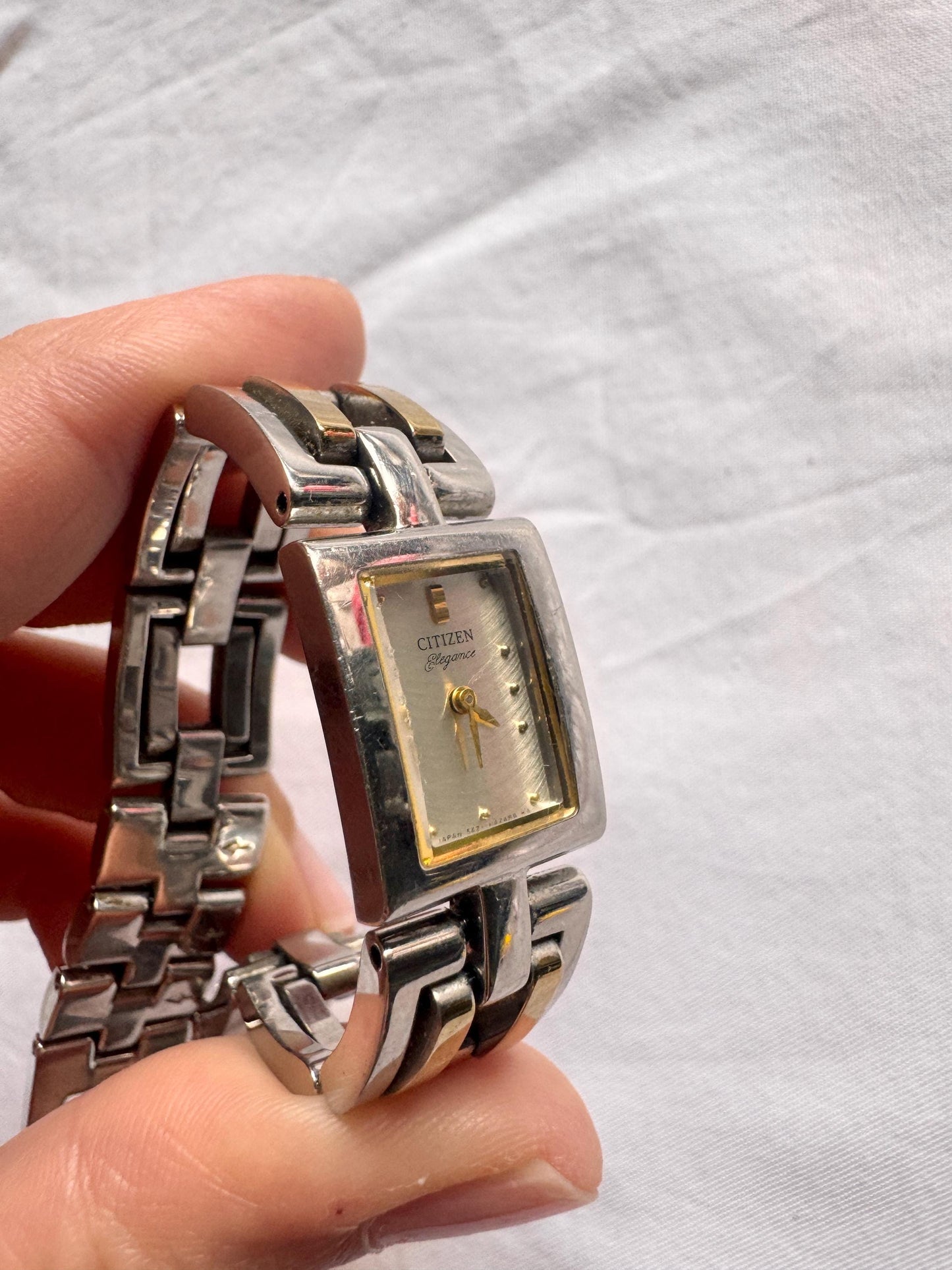 Vintage Citizen Watch; Bracelet Rectangular Watch