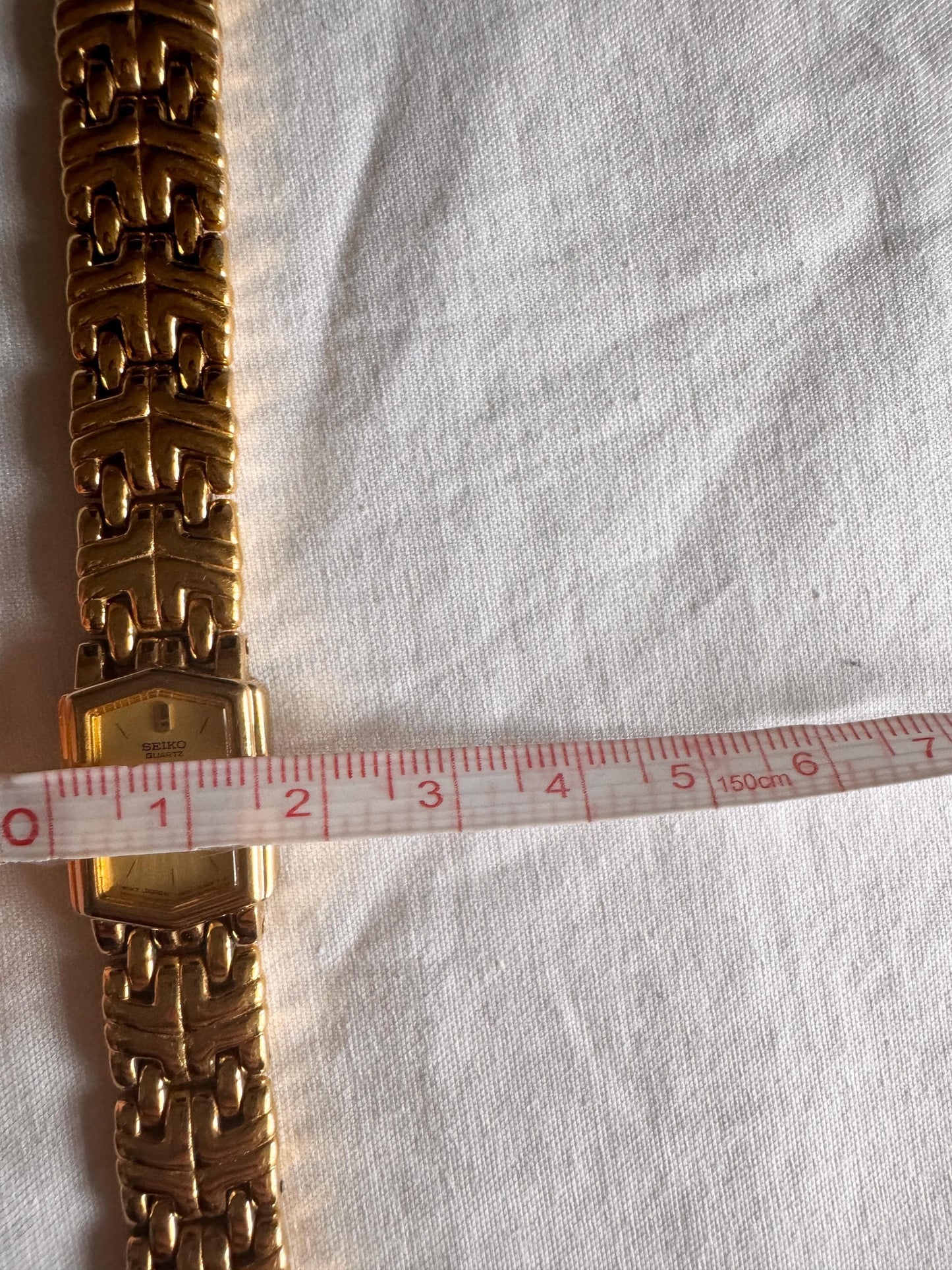 Vintage Seiko Rectangular Watch; Dainty Wristwatch