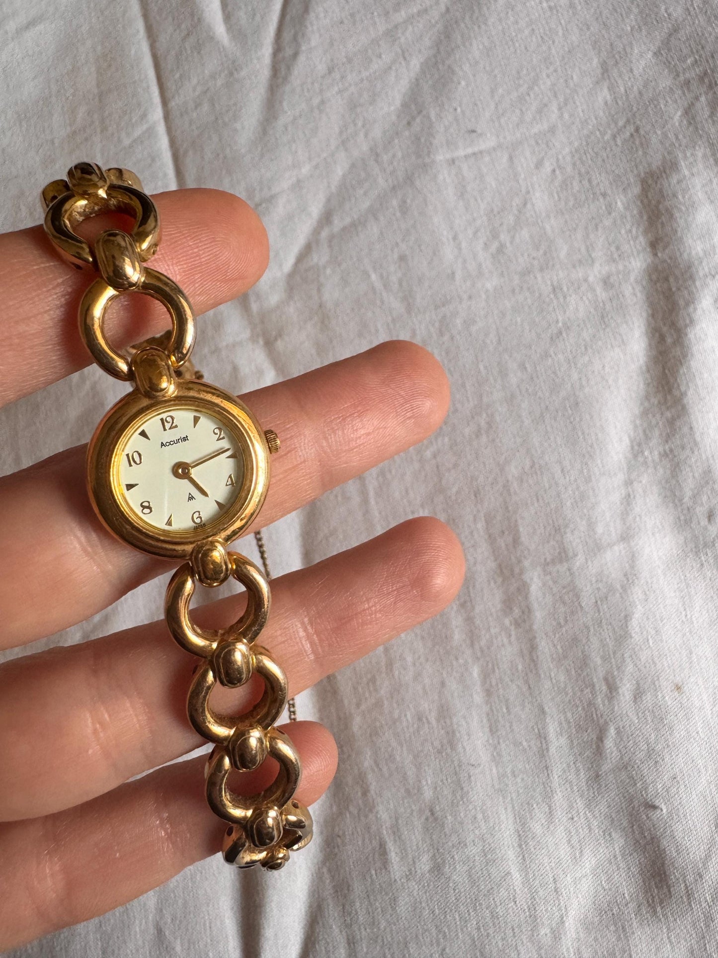 Braided Oval Watch; Vintage Bracelet Watch