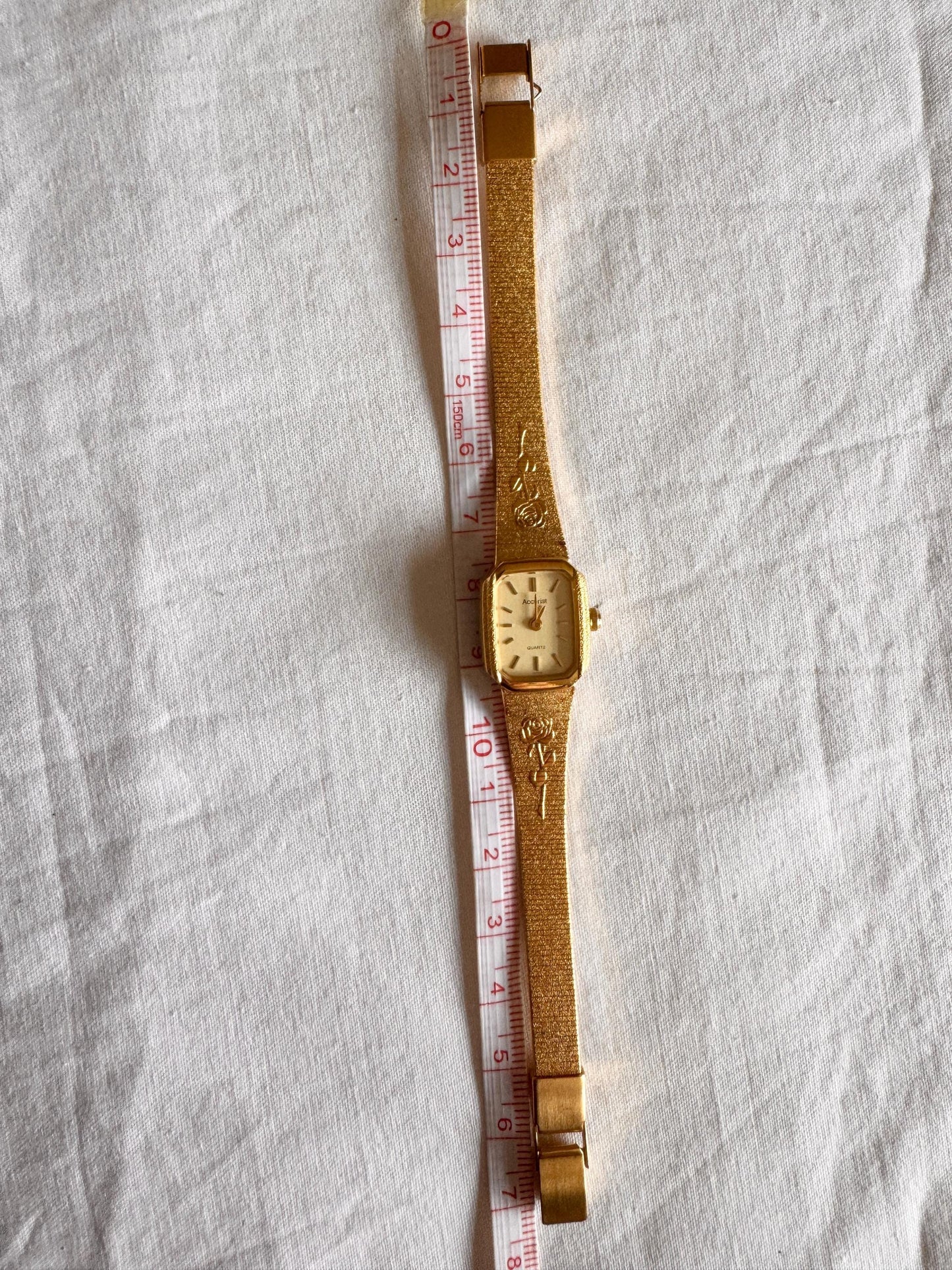 Vintage Floral Watch; Ladies Cocktail Watch