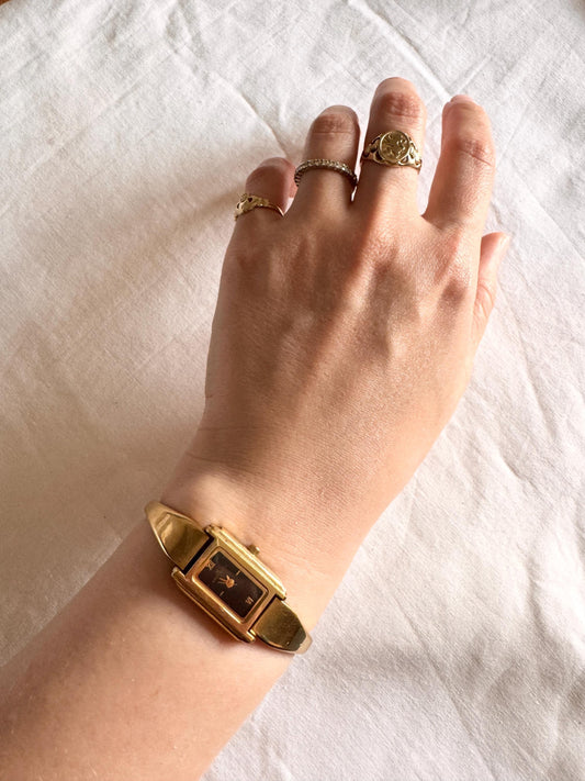 Vintage Bangle Watch; Dainty Anne Klein Watch
