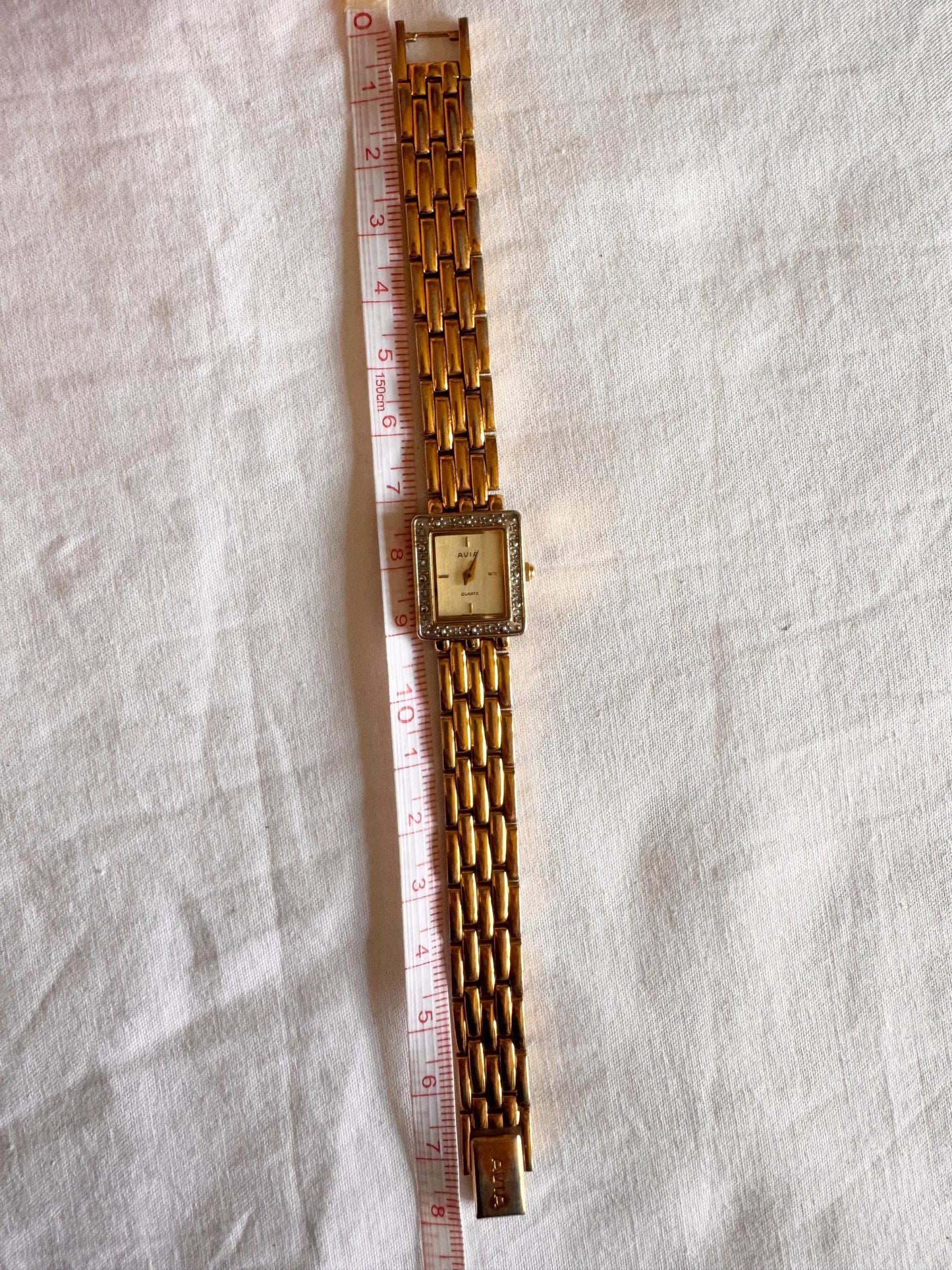 Vintage Braided Watch; Bracelet Stone Watch