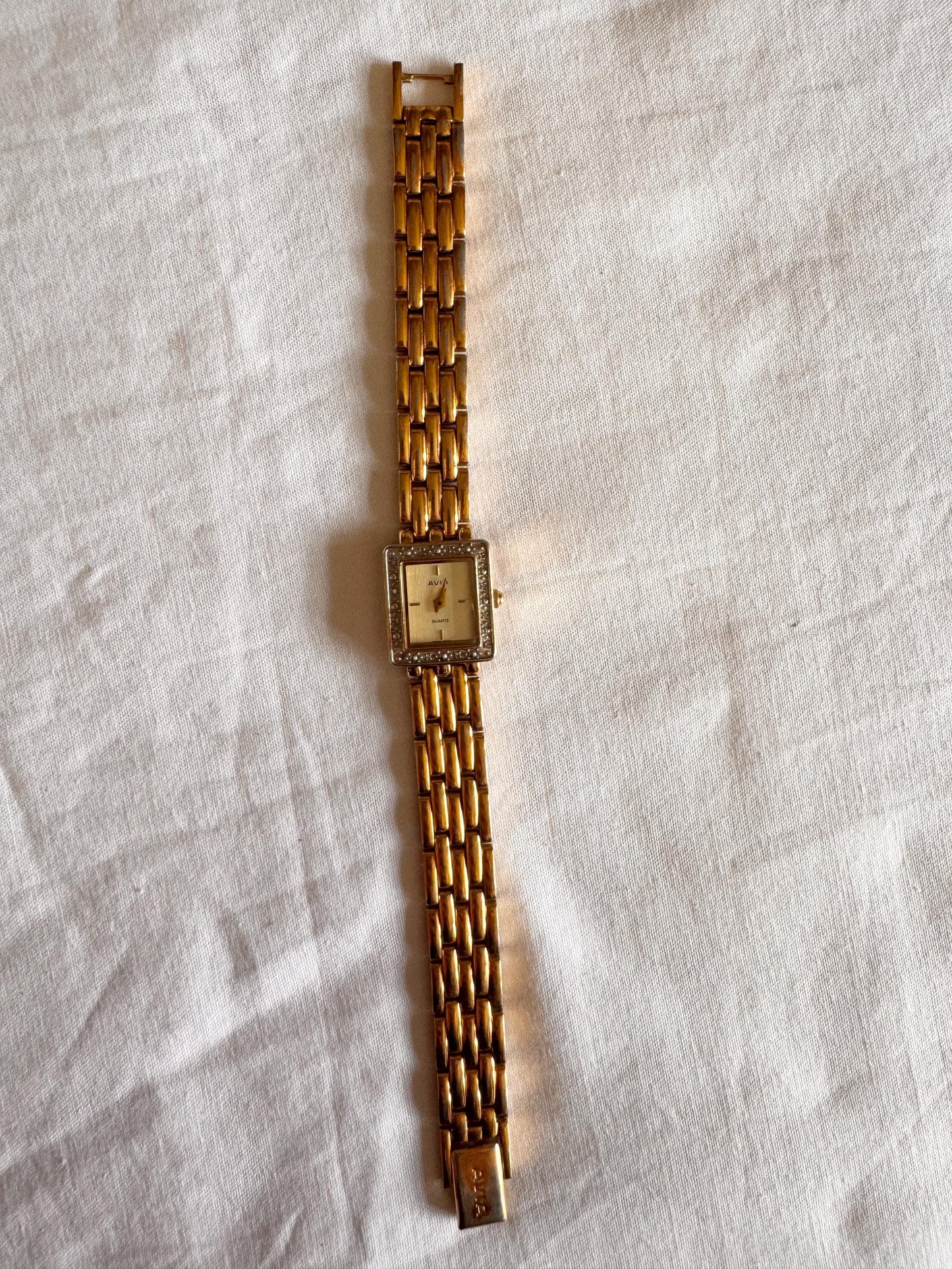 Vintage Braided Watch; Bracelet Stone Watch