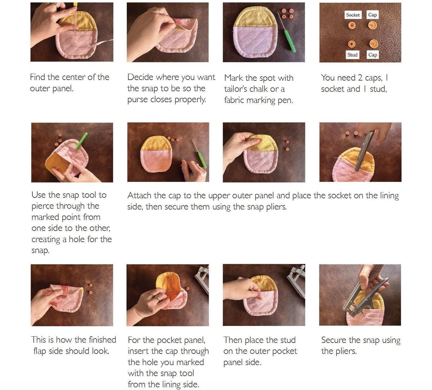 Small Wallet PDF; Quilted Small Purse Sewing Pattern