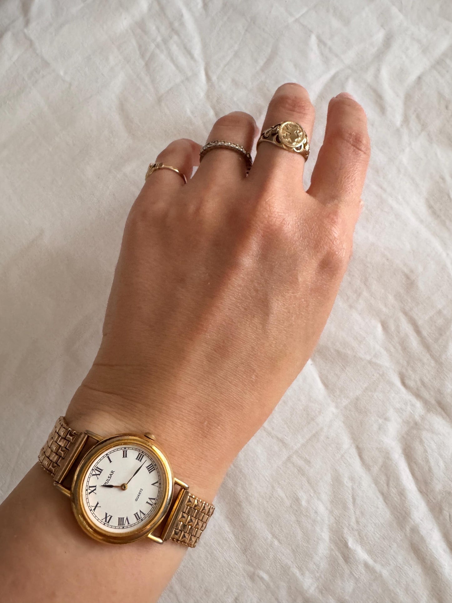 Rare Roman Number Watch; Vintage Bracelet Watch