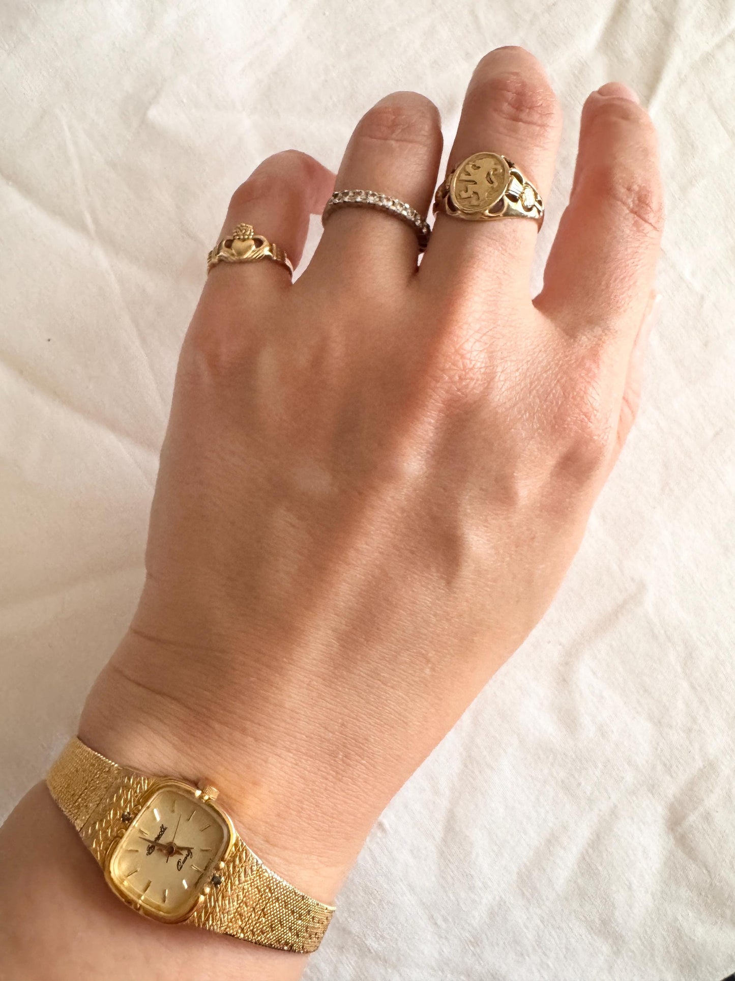 Vintage Bracelet Watch; 90s Ingersoll Stone Watch