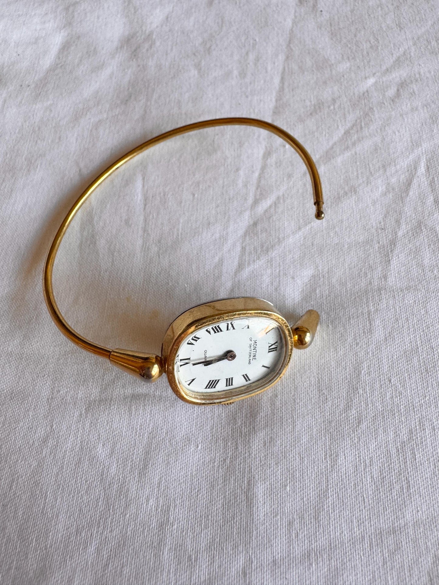 Rare Dainty Watch; Vintage Roman Number Bracelet Watch