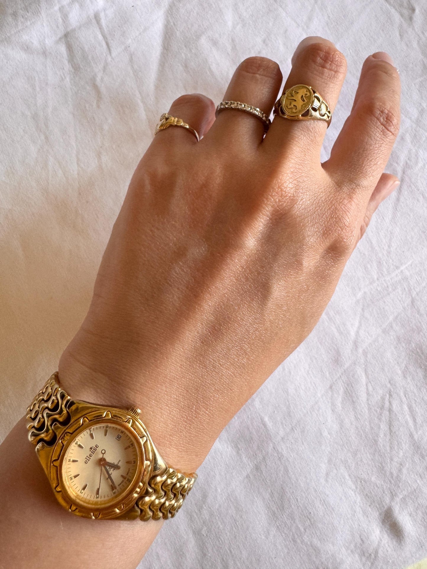 Vintage Chunky Watch; 90s Swiss Watch