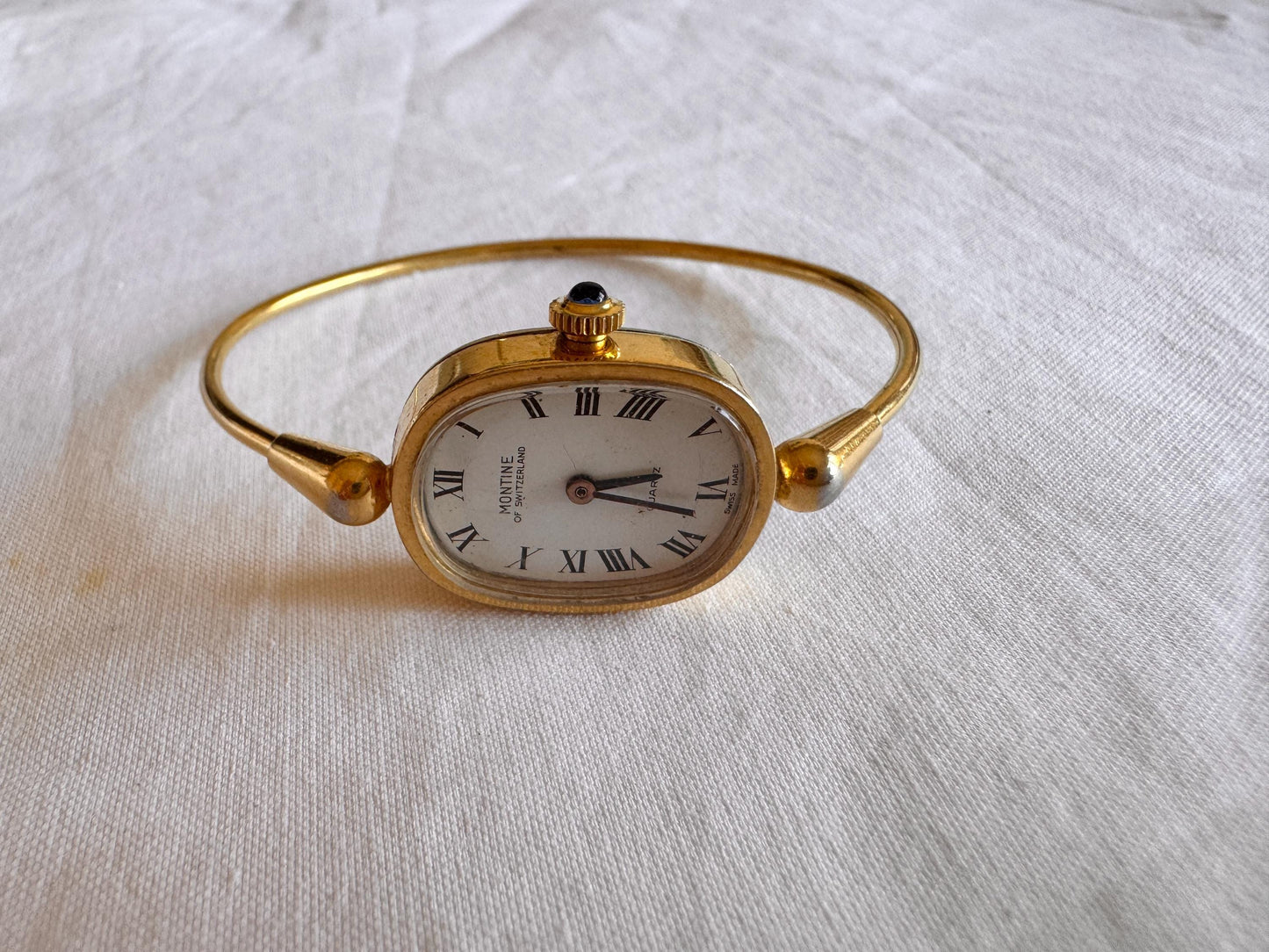 Rare Dainty Watch; Vintage Roman Number Bracelet Watch