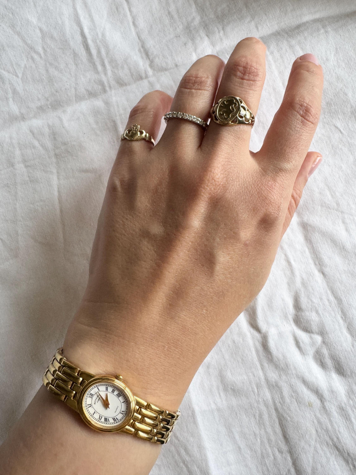 Rare Vintage Watch; Roman Number Oval Watch