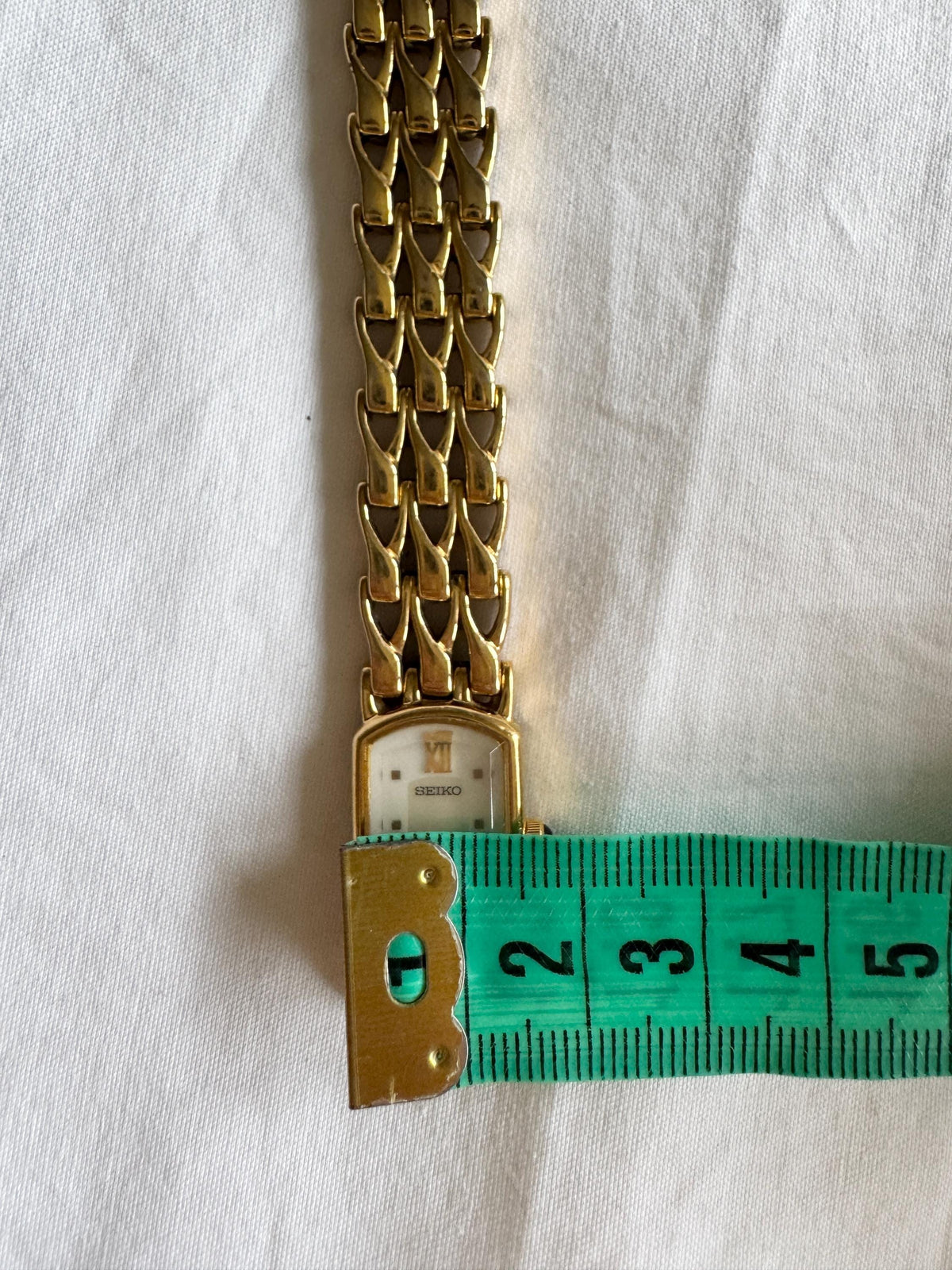 Rare 90s Tank Style Watch; Rectangular Seiko Bracelet Watch